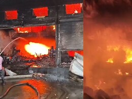 Baloda Bazar Fire: बलौदा बाजार में किराना गोदाम में लगी भीषण आग, ऊंची लपटों से मची अफरा-तफरी; दूर तक दिखा धुएं का गुबार
