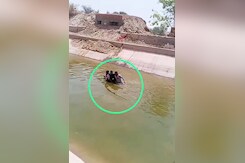 बीकानेर: पुलिस को देख नहर में कूदा चोर, कांस्टेबल ने छलांग लगाकर दबोचा