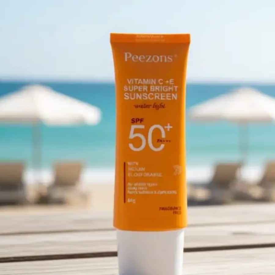 Click to buy Peezons Sunscreen - SPF 50 PA++++ Lightweight with Niacinamide & Multi-Vitamins