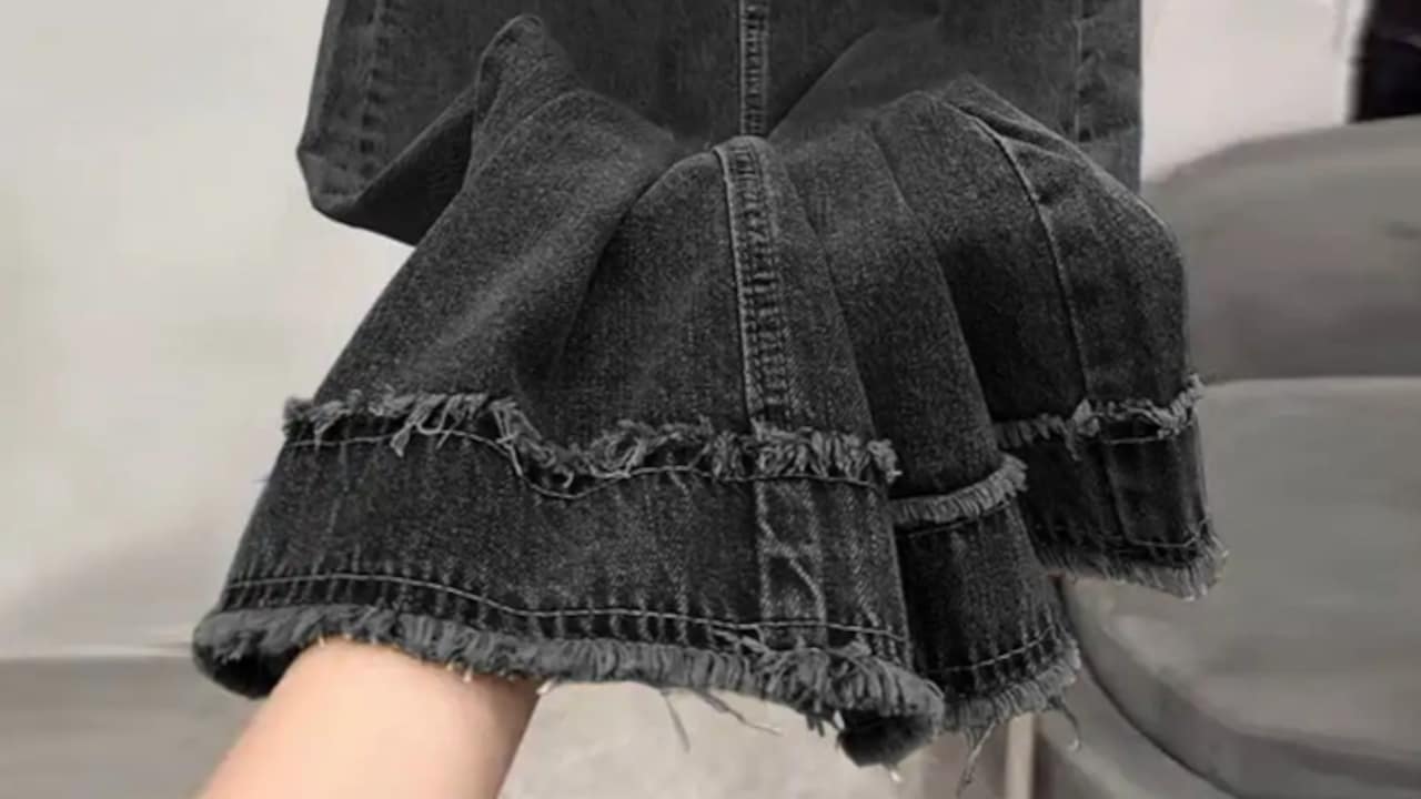 Click to buy DIDO Women A-line Black Skirt 