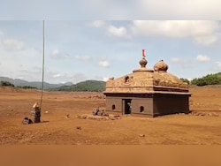 'Pandav-Era' Kambareshwar Temple Emerges As Dam Water Recedes In Pune