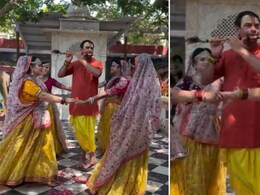 वृंदावन में &lsquo;कृष्ण रूप&rsquo; में नजर आए तेज प्रताप यादव, गोपियों के बीच बांसुरी बजाते दिखे, VIDEO वायरल
