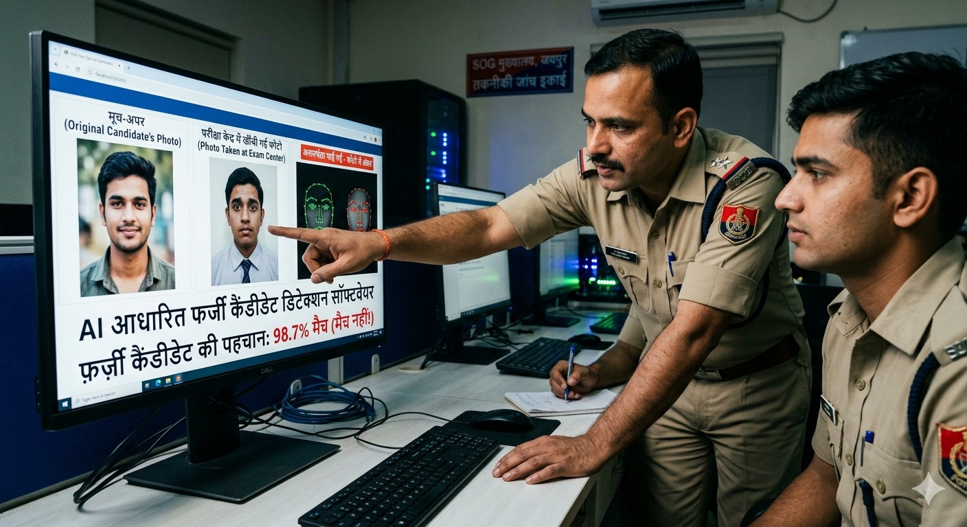 राजस्थान में SOG ने बनाया खास AI सॉफ्टवेयर, एक फोटो से खुलेगा डमी कैंडिडेट के फर्जीवाड़े का कच्चा चिट्ठा
