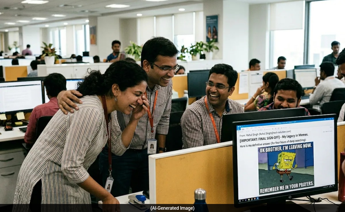 No Words, Just Memes: Bengaluru Man's Farewell Email Has The Whole Office In Stitches