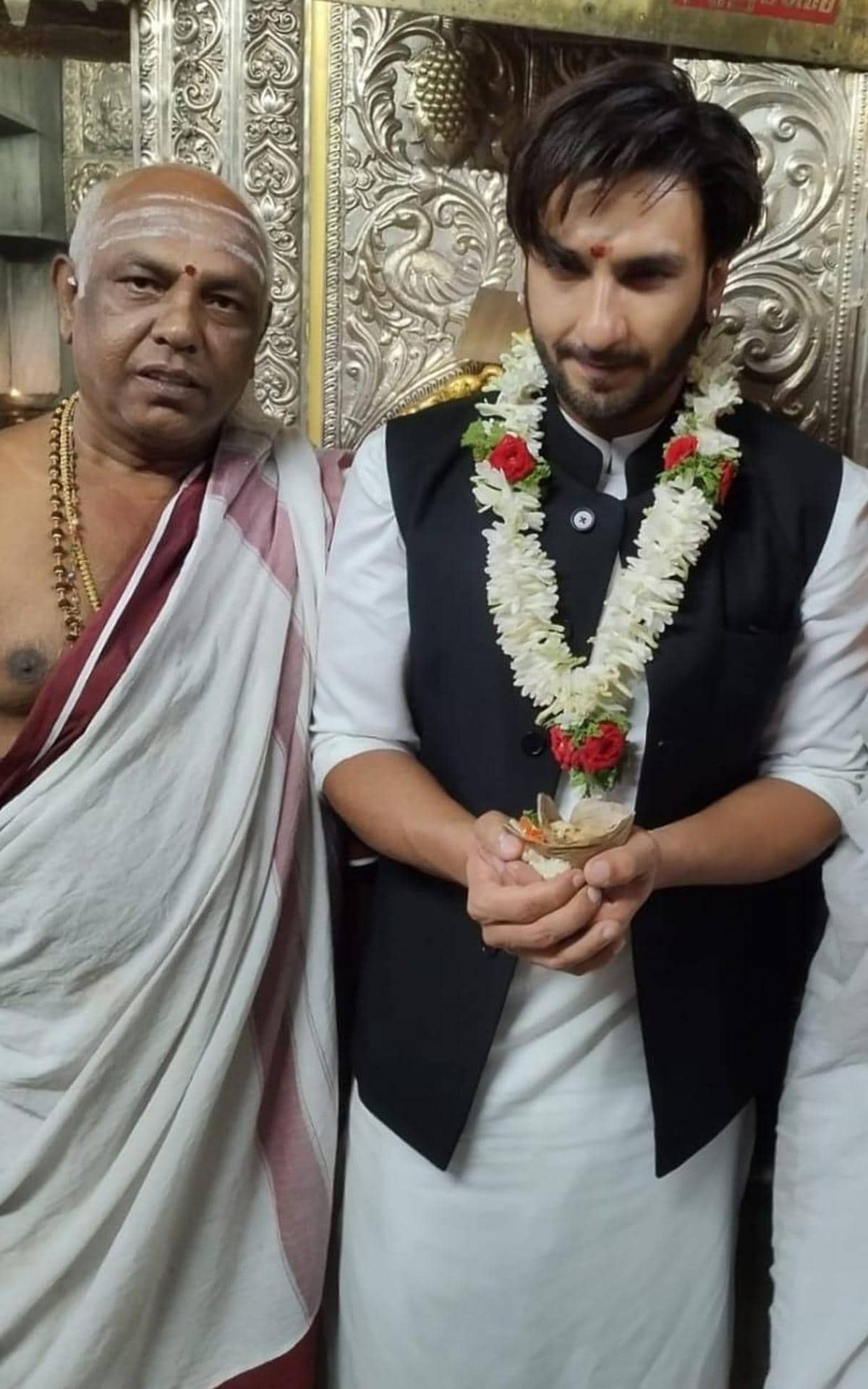 Ranveer Singh at Chamundeshwari Temple in Mysuru