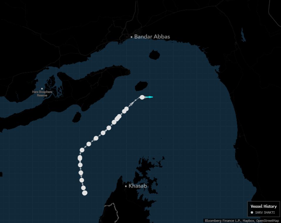 Indian Ship Carrying LPG Transits Hormuz In A Rare Crossing Amid US Blockade