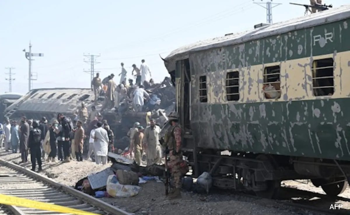 24 Killed As Car With Explosives Rams Train Carrying Pak Soldiers In Balochistan