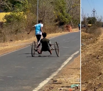 गांव के बच्चों की जुगाड़ू गाड़ी देखकर हैरान रह गए Sachin Tendulkar, सोशल मीडिया पर खुद शेयर किया वीडियो, कही ये बात