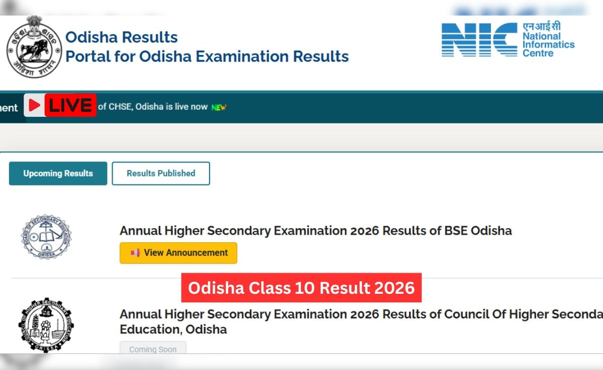 BSE Odisha 10th Result 2026 (OUT) LIVE: AHSC Madhyama Marksheet Available At bseodisha.ac.in, Direct Link, Official Websites Here