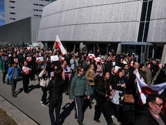 "USA, Stop It": Huge Protest At New US Consulate In Greenland