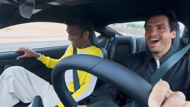 Carlos Sainz Tests New Madring Circuit Ahead Of 2026 Spanish GP In Ford Mustang GT: Video