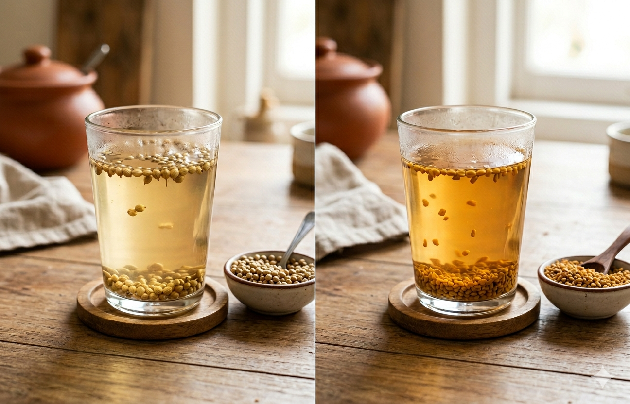 Coriander seed water and methi water should be a part of the summer hydration routine