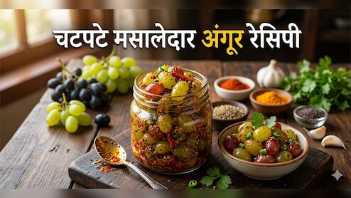 सादे अंगूर खा-खाकर हो गए हैं बोर?  ट्राई करें ये मसाला अंगूर रेसिपी