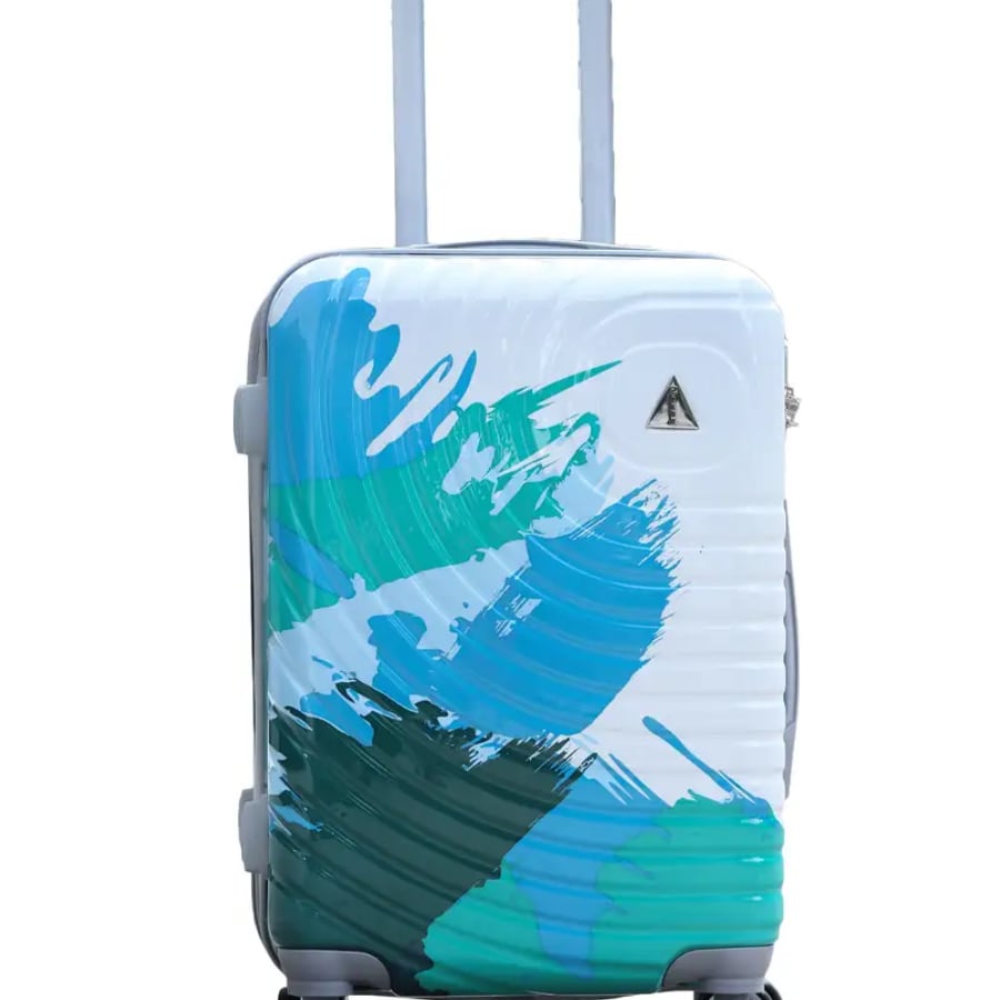 Click to buy ZEXON Small Cabin Luggage (55 cm) 8 Wheels - Hard Shell Trolley Bag with 8 Wheels | Lightweight Travel Suitcase - 22 inch - Multicolor
