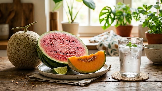 Both fruits are primarily composed of water