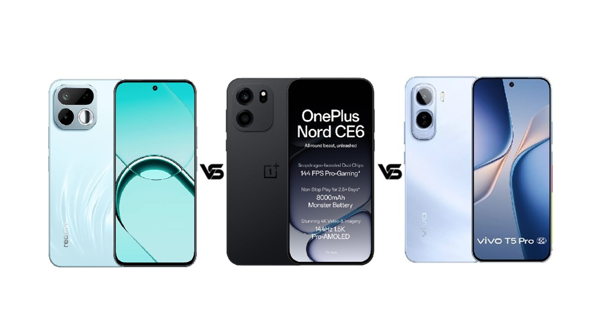 Realme 16T 5G vs OnePlus Nord CE 6 vs Vivo T5 Pro 5G: जानें कौन सा फोन है बेस्ट?