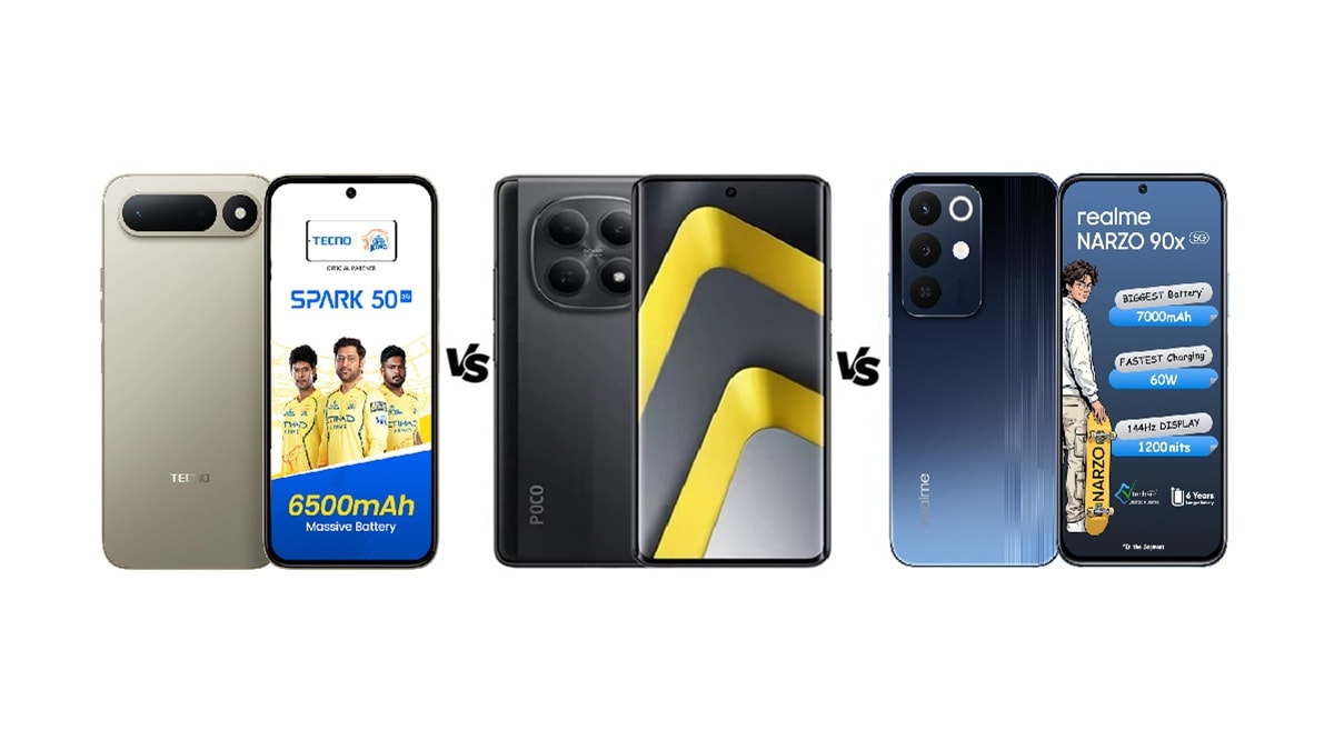 Tecno Spark 50 5G vs Poco M8 5G vs Realme Narzo 90x 5G: जानें 20 हजार में कौन सा है बेस्ट?