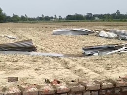 बस्ती में तेज आंधी से हवा में उड़ी 3.80 करोड़ की पानी टंकी, 100 मीटर दूर जाकर गिरी