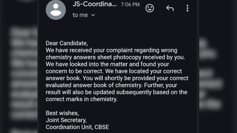 वेदांत के बाद संजना ने भी उठाया था गलत कॉपी मिलने का मुद्दा, अब CBSE ने दिया ये जवाब