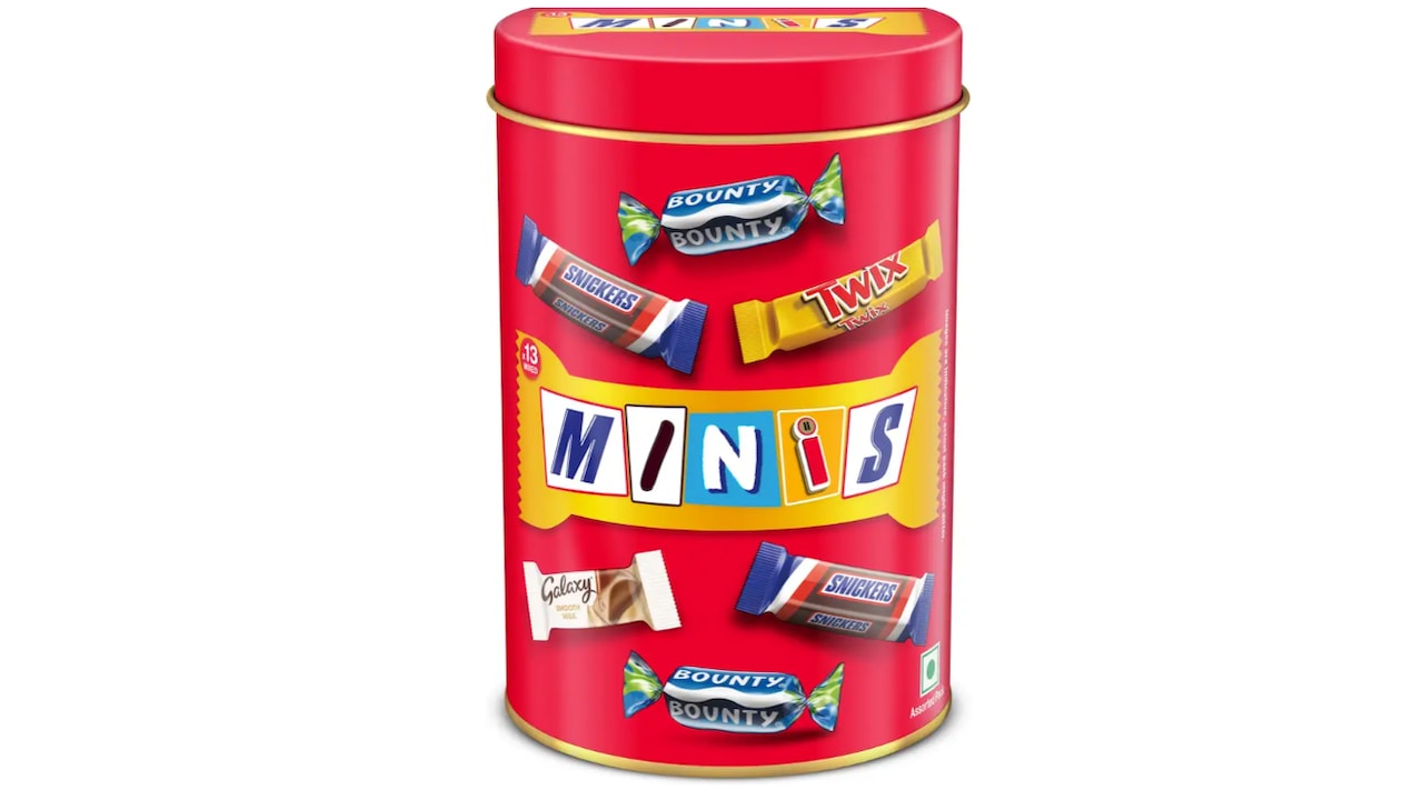 Click to buy MARS Snickers Best of Minis Chocolate Gift Tin Bars  