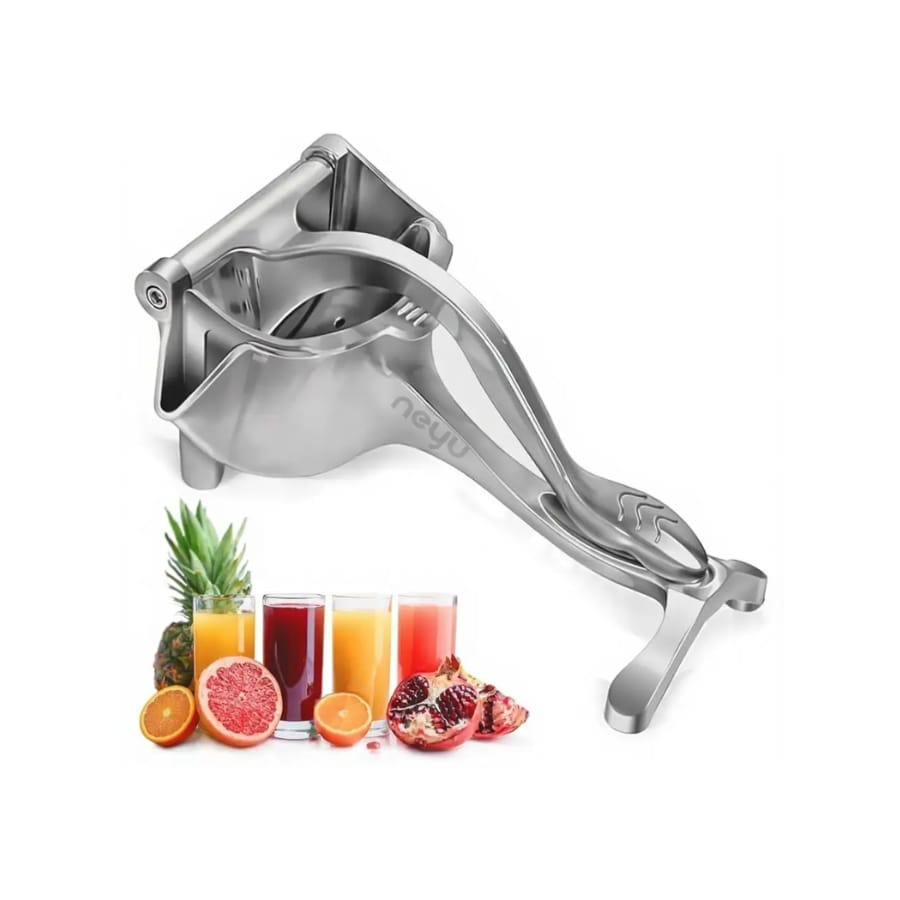 Click to buy NEYU Aluminium Juice Maker | Manual Fruit Juicer Machine | Fruits Hand Juicer (Silver)