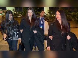 Watch: Aishwarya Rai Twins With Aaradhya In Black As She Leaves For Cannes Film Festival