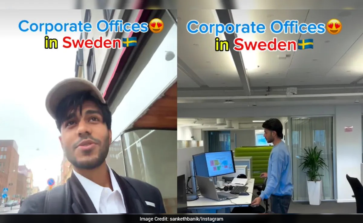 "Doesn't Feel Like An Office": Indian Man Gives Peek Inside Workplace In Sweden