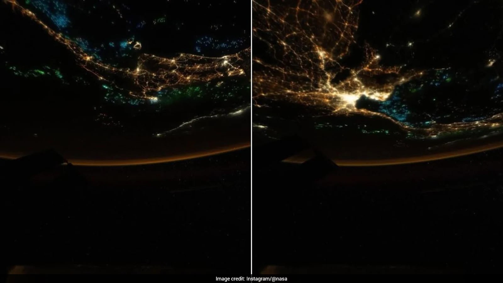 NASA Shares Stunning View Of Earth`s Night Lights As Seen From Space