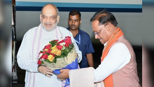 छत्तीसगढ़: भगवान राम के ननिहाल पहुंचे केंद्रीय गृहमंत्री अमित शाह, सीएम विष्णु देव साय ने किया स्वागत