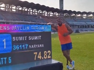 Indias Para-Javelin Star Sumit Antil Scripts History, Betters His Own World Record With 74.82m Throw
