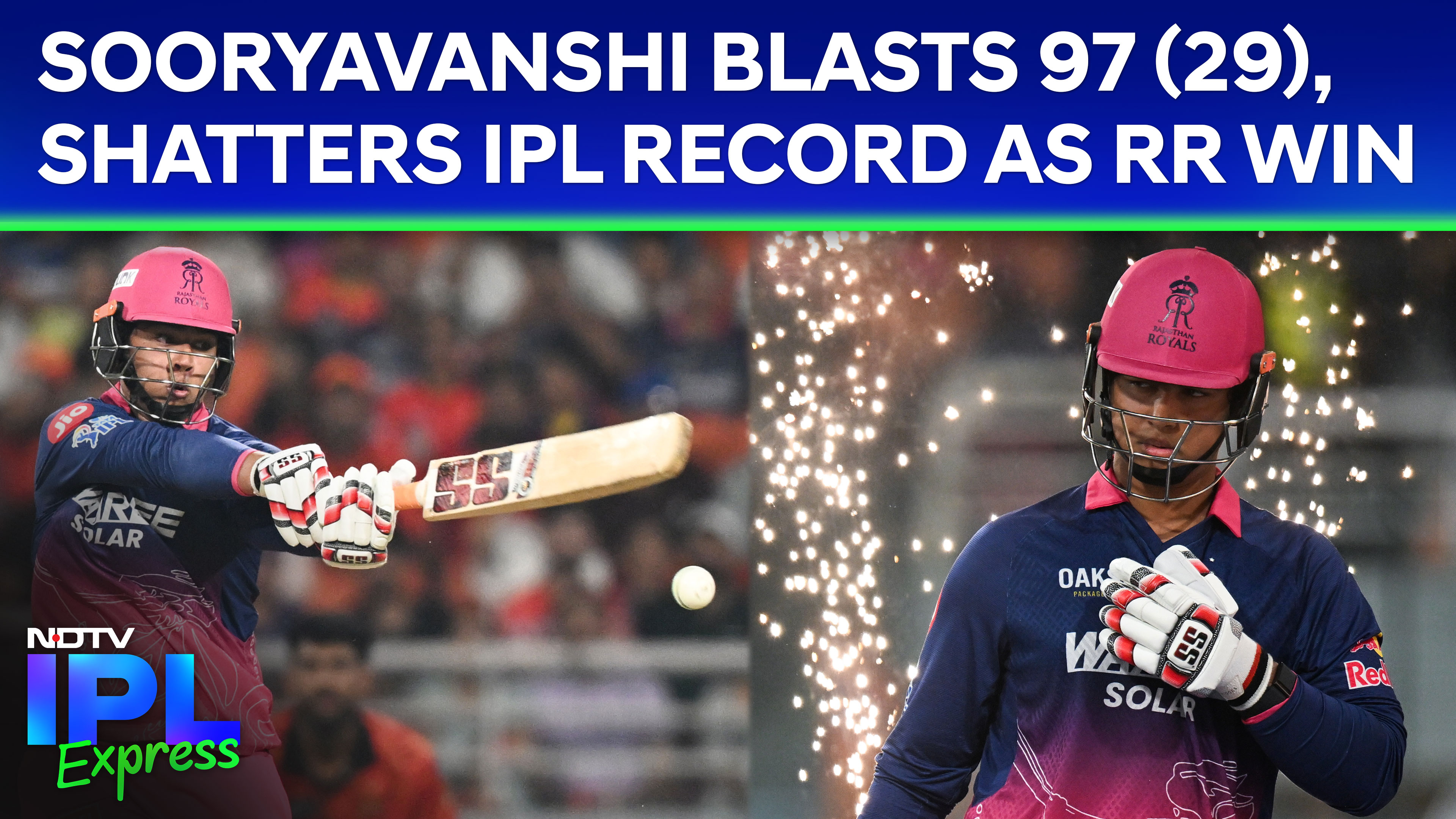 Vaibhav Sooryavanshi Blasts 97(29), Shatters IPL Records in Eliminator Carnage
