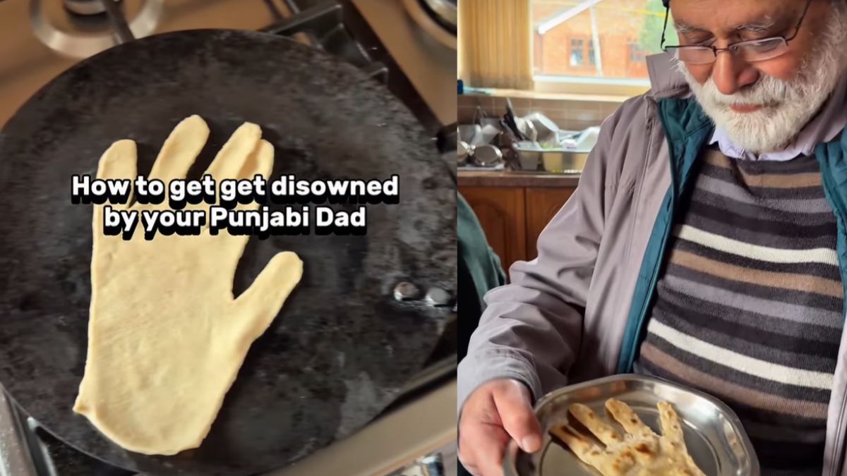 Punjab Creator Serves Hand-Shaped Roti To Dad Asking 'Thappad Khana?'