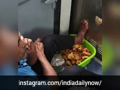 Feet On Food: Video Exposes Railway Vendor's Filthy Samosa Selling Practice