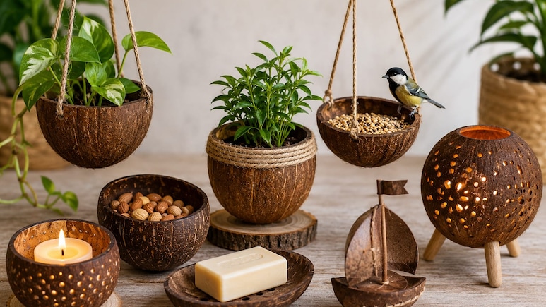Coconut Shell Reuse Ideas: नारियल पानी पीकर, बेकार समझकर फेंक देते हैं नारियल का छिलका, इन तरीकों से करें इस्तेमाल