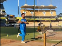 MS Dhoni Is Back For CSK In The Nets, And He Is Hungry For Wickets. Watch