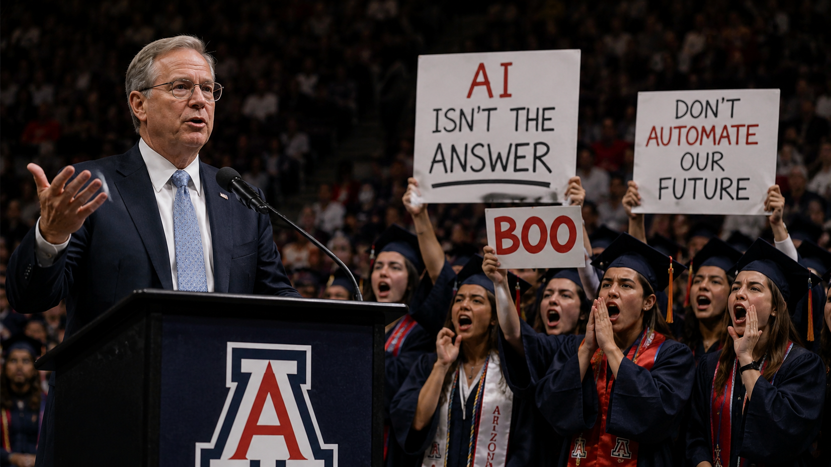 Former Google CEO Gets Booed For Talking About AI At Graduation Ceremony