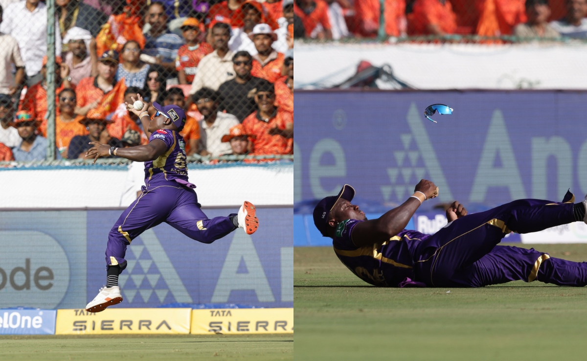 Watch: KKR Star Breaks Sunglasses While Taking One-Handed Blinder vs SRH