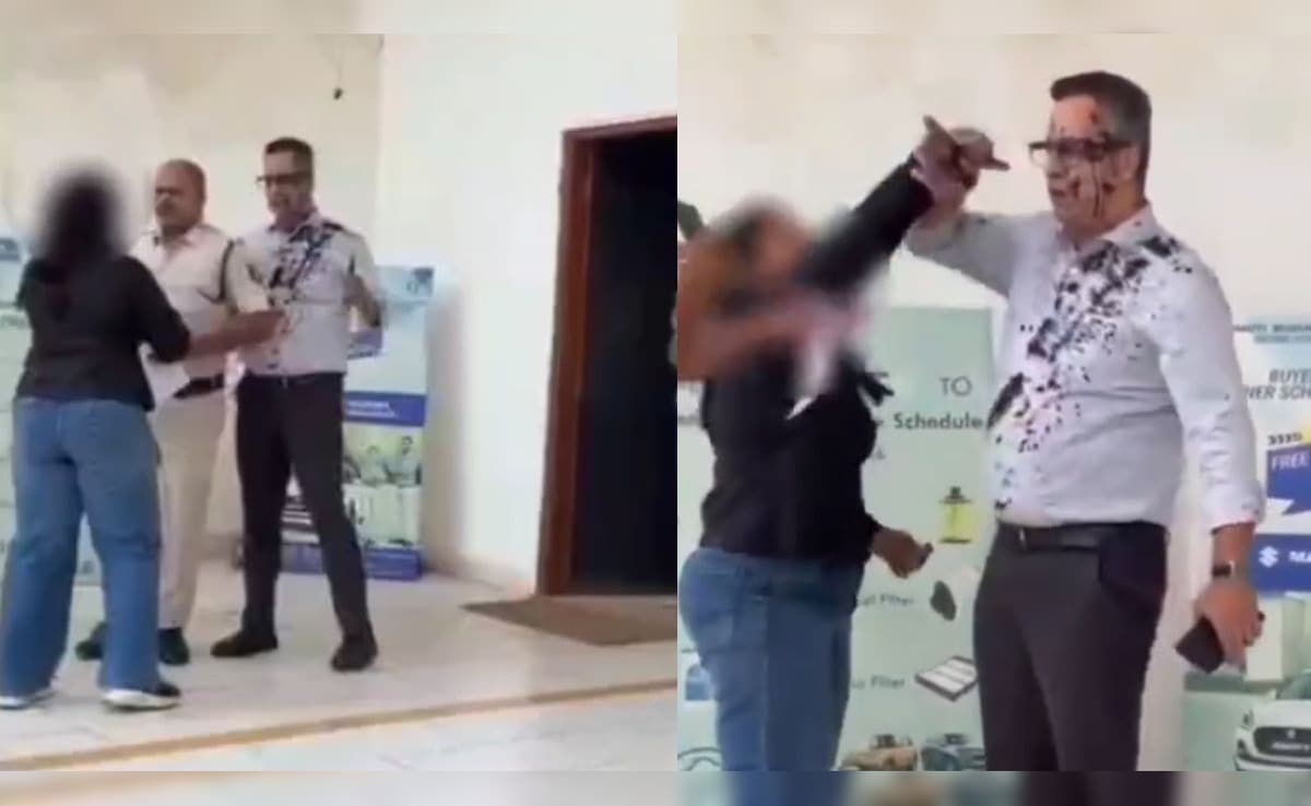 VIDEO: भिलाई के कार शोरूम में जमकर बवाल, महिला ने CEO को मारा थप्पड़ और फेंकी स्याही