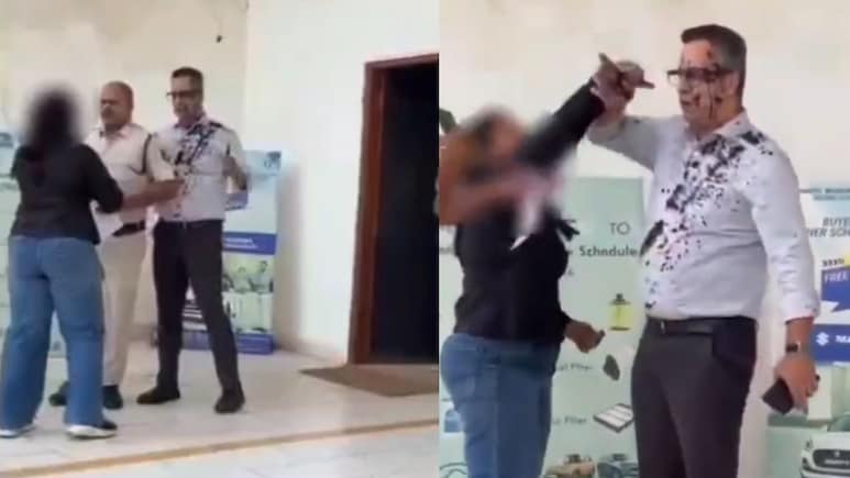 VIDEO: भिलाई के कार शोरूम में जमकर बवाल, महिला ने CEO को मारा थप्पड़ और फेंकी स्याही