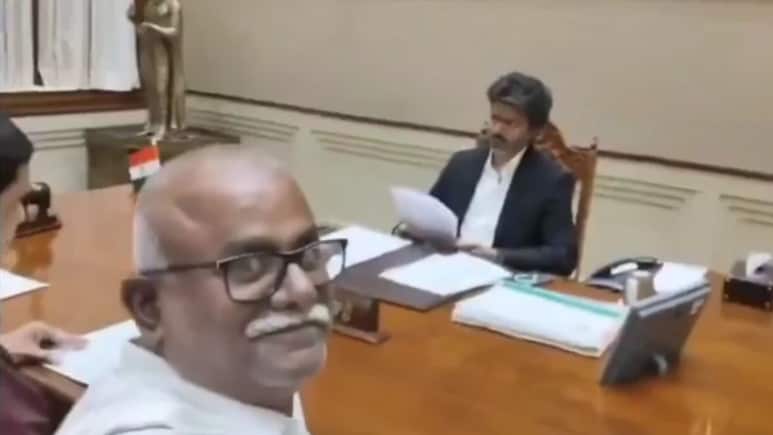 Man Films Video Inside Chief Minister Vijay's Chamber, Sparks Row