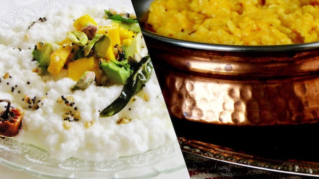 Curd rice and khichdi can both benefit the gut as they can increase energy levels while being soothing