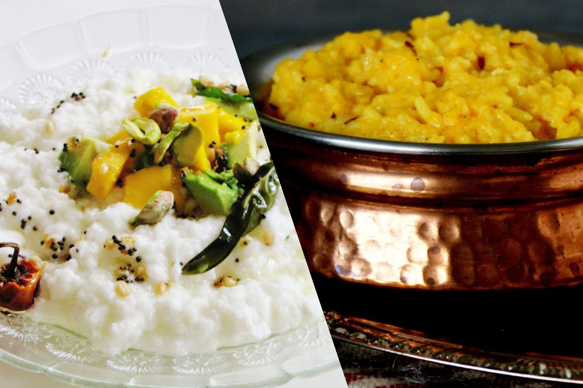 Curd rice and khichdi can both benefit the gut as they can increase energy levels while being soothing
