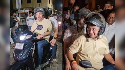 रात में स्कूटी पर सवार होकर निकले कलेक्टर और निगम कमिश्नर, 'सूरत मॉडल' पर जयपुर को चमकाने की तैयारी