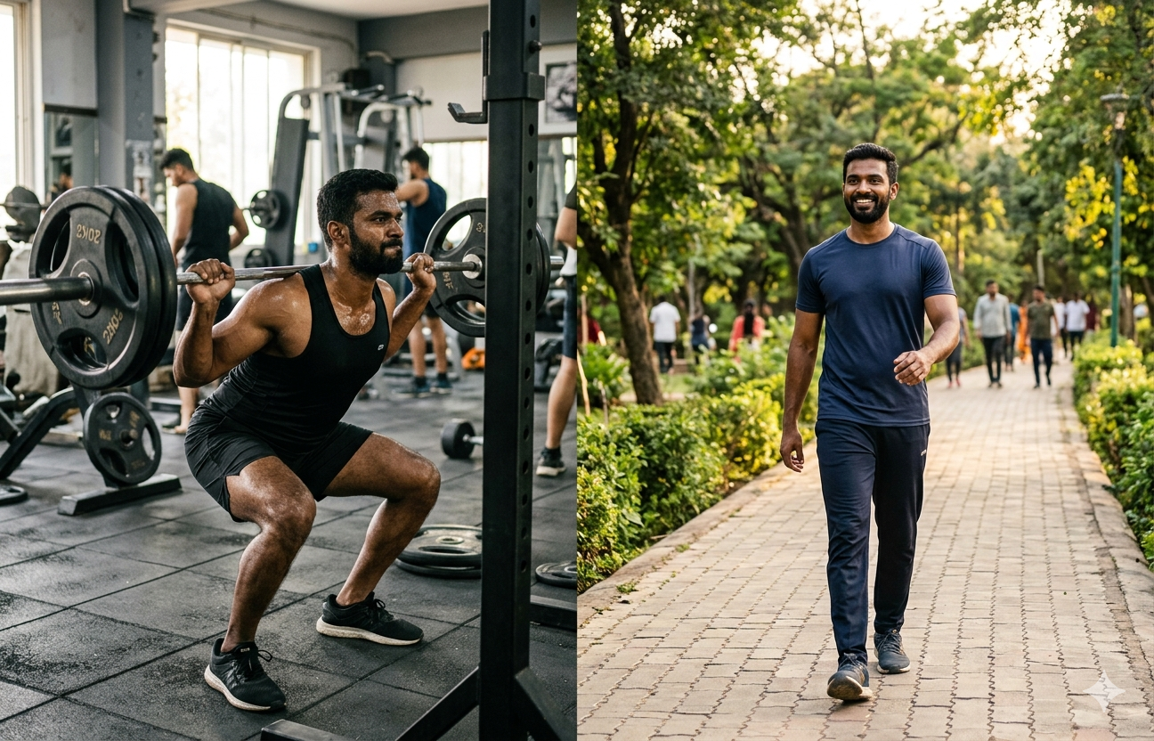 A 20-minute fitness workout routine would be beneficial over the 10,000 steps counter