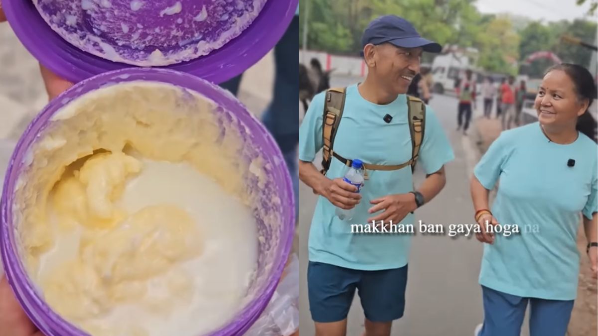 Viral Video: Middle-Aged Couple Churns Butter While Running
