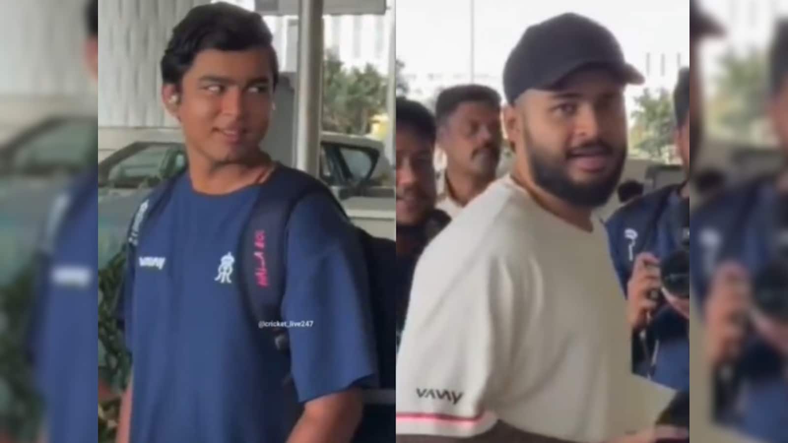 Watch: Vaibhav Sooryavanshis Priceless Reaction As Riyan Parag Denies Paparazzis Request