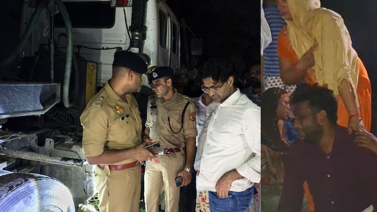 &nbsp;अमरोहा में भीषण हादसा: बेकाबू डंपर ने मंदिर में घुसकर रामायण पाठ कर रहे श्रद्धालुओं को कुचला, 3 की मौत और 4 घायल