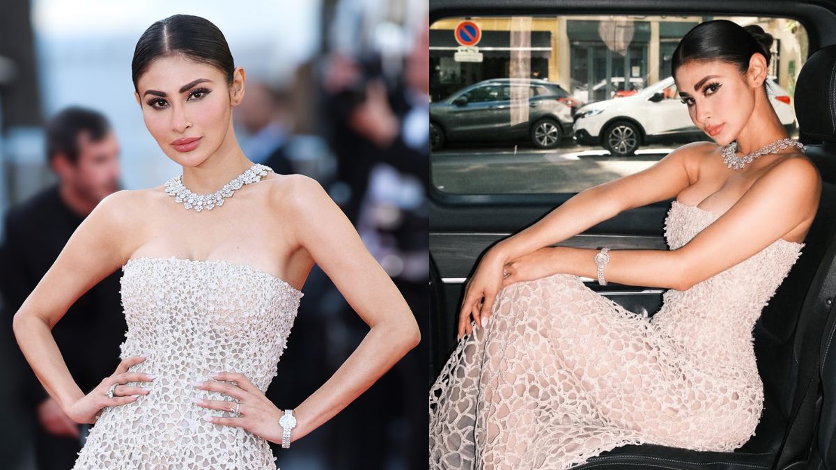 Mouni Roy Owns Cannes Red Carpet In Strapless Gown And Chopard Jewels