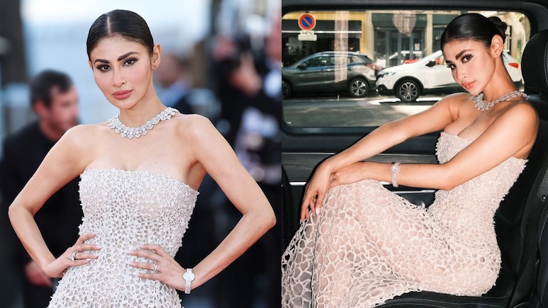 Mouni Roy Owns Cannes Red Carpet In Strapless Gown And Chopard Jewels