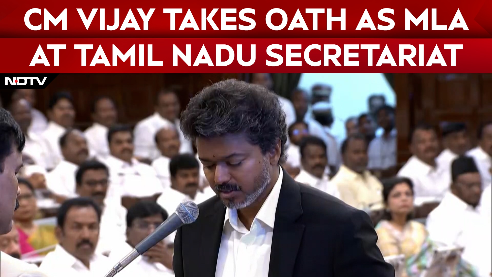 CM Vijay News | Vijay Takes Oath As Member Of Tamil Nadu Legislative Assembly At The Secretariat